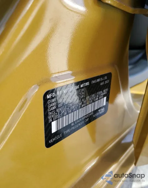 2024 Mitsubishi Mirage Es from USA, damaged, VIN ML32AUHJ6RH003495